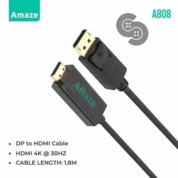 DP to HDMI 4K Adapter Cable